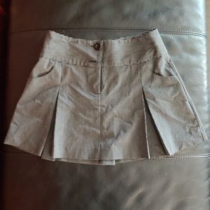 bebe Black and White Mini Skirt